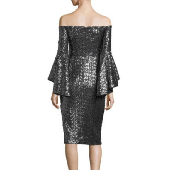 Milly Selena Off-the-Shoulder Sequined dress - Picture 2 of 3